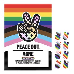 Pride Limited Edition-Sellos para el tratamiento del acné con ácido salicílico, Peace Out Skincare