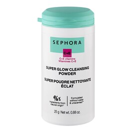 Súper polvos de limpieza facial con efecto Glow - Limpiador con vitamina C+E