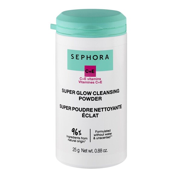 Súper polvos de limpieza facial con efecto Glow - Limpiador con vitamina C+E, SEPHORA COLLECTION