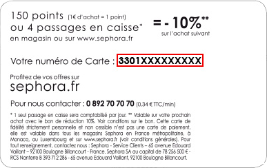 Sephora Card