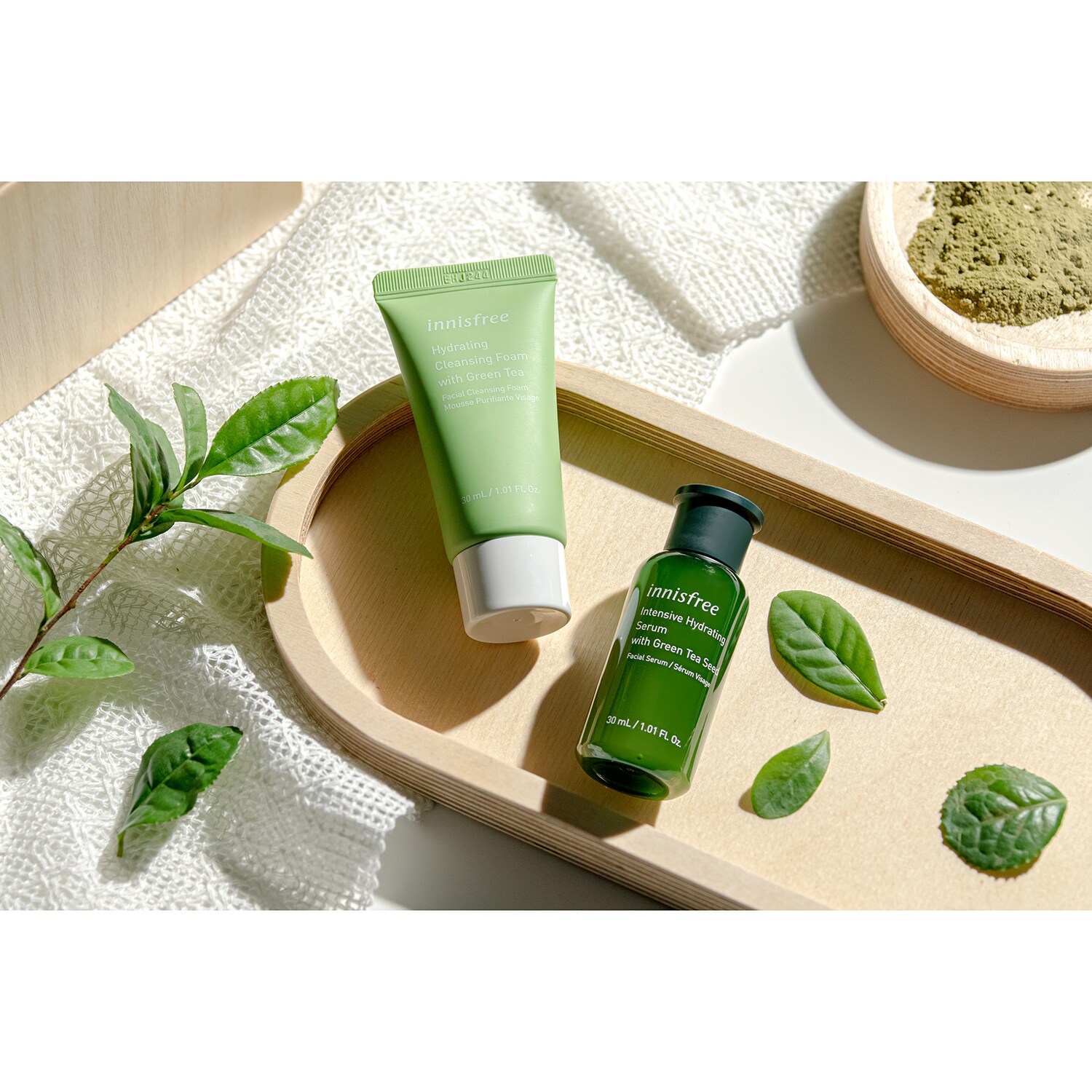 Green Tea Hydration Duo Set Dúo de hidratación al té verde of