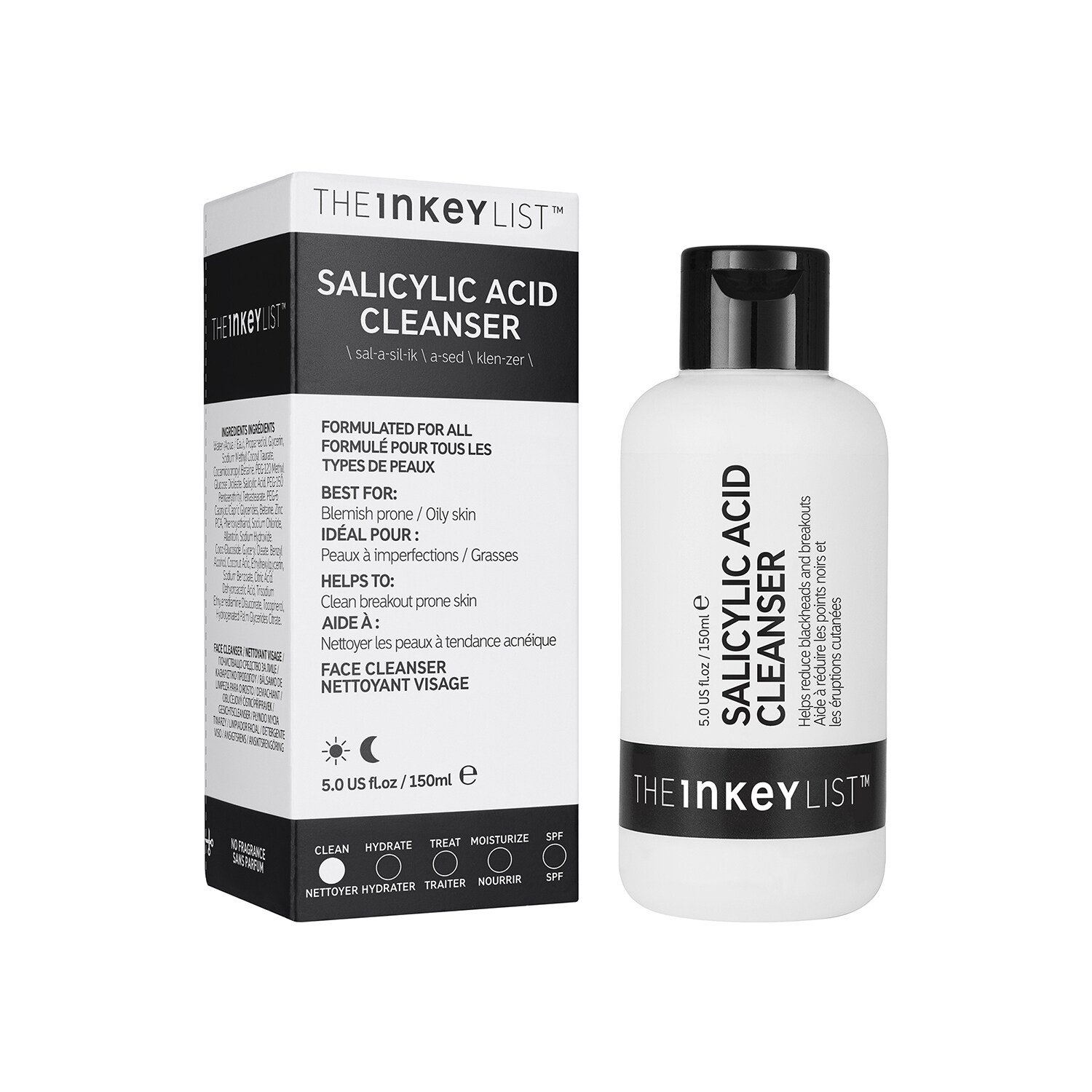 Salicylic Acid Cleanser Limpiador Facial of THE INKEY LIST ≡ SEPHORA
