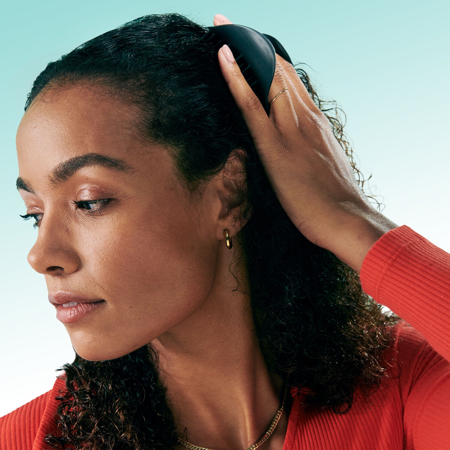 Scalp Exfoliatior and Massager Onyx Black of TANGLE TEEZER ≡ SEPHORA