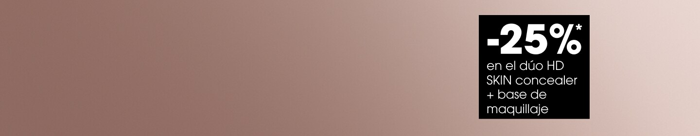-25%* en el dúo HD Skin concealer + base de maquillaje